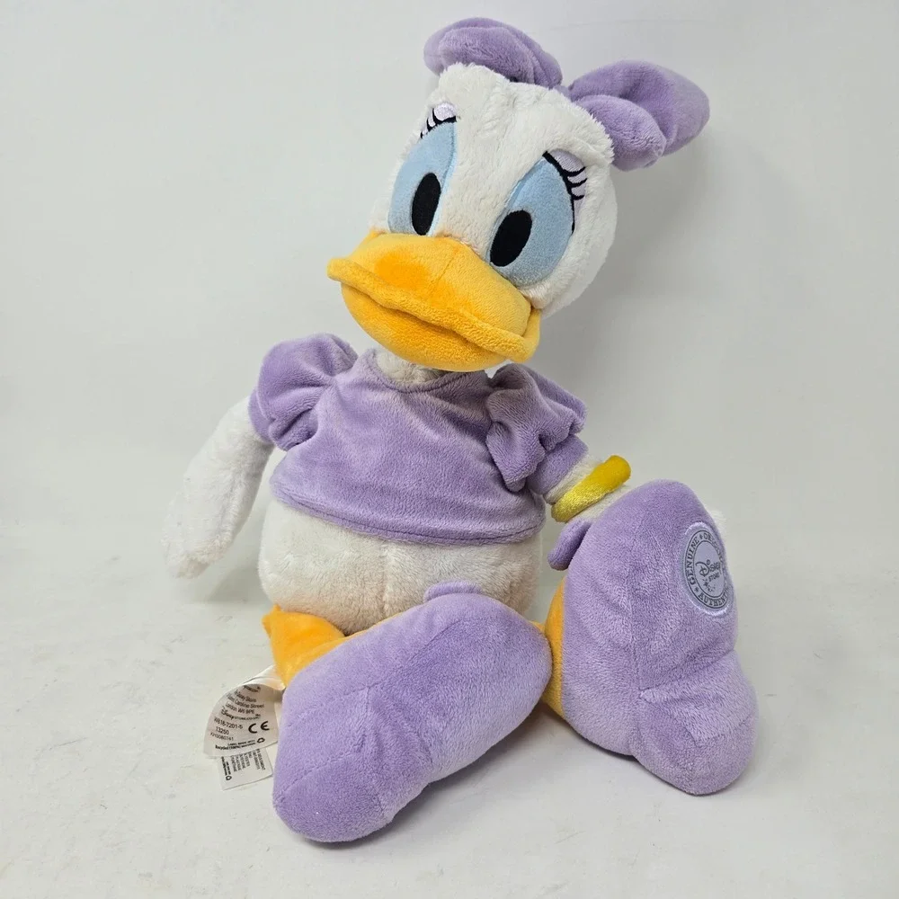 Disney‎ Store Daisy Duck Plush Purple Outfit Bow 18 Inch Stuffed Animal Toy